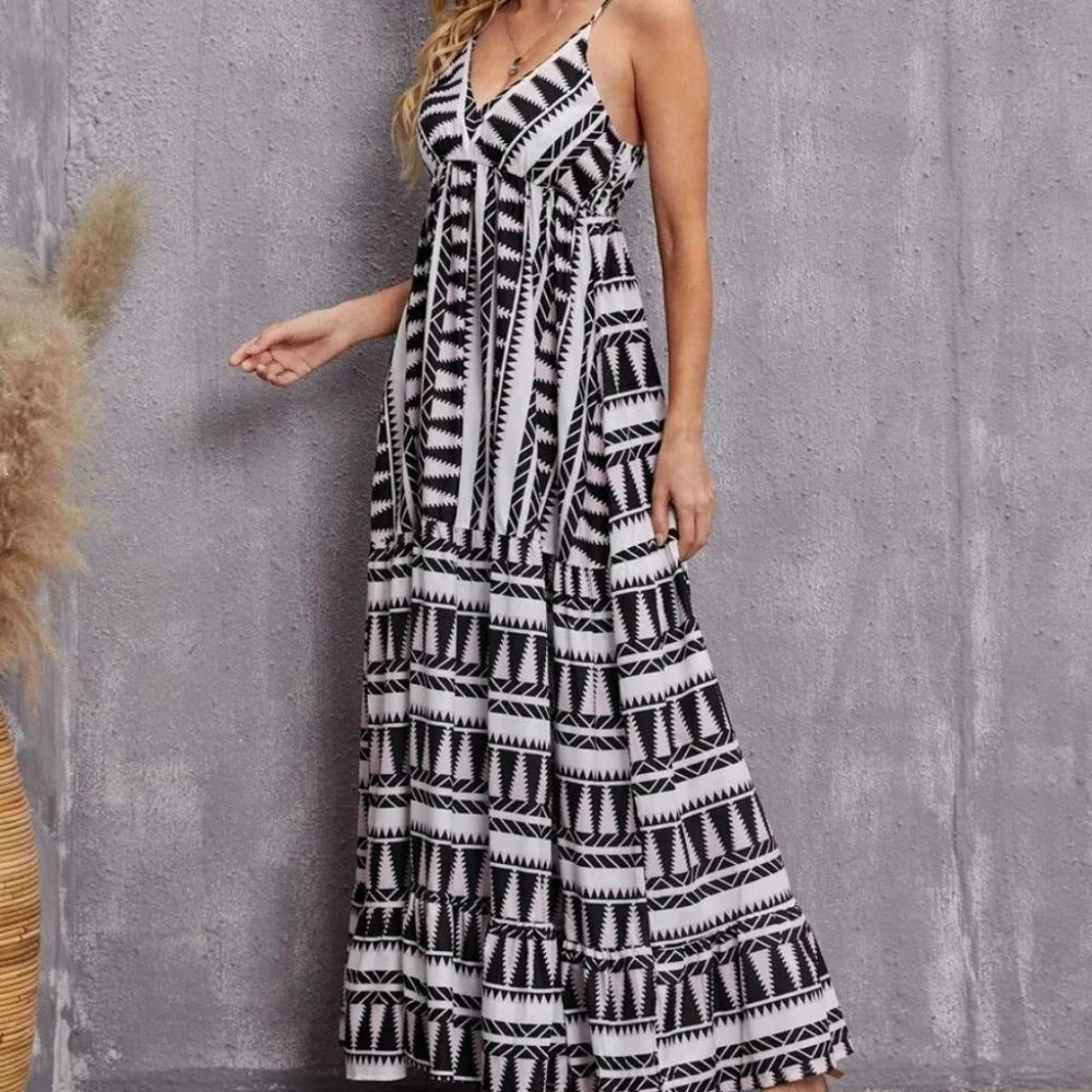 Ruffle Hem Cami maxi Dress - Picture 3 of 6